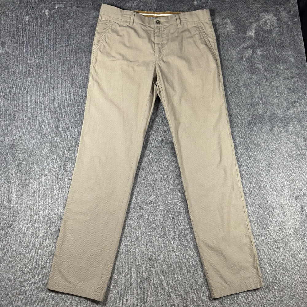 Louis Philippe Milano‎ At Leisure Men's 34x31 Beige Cotton Casual Chinos Pants
